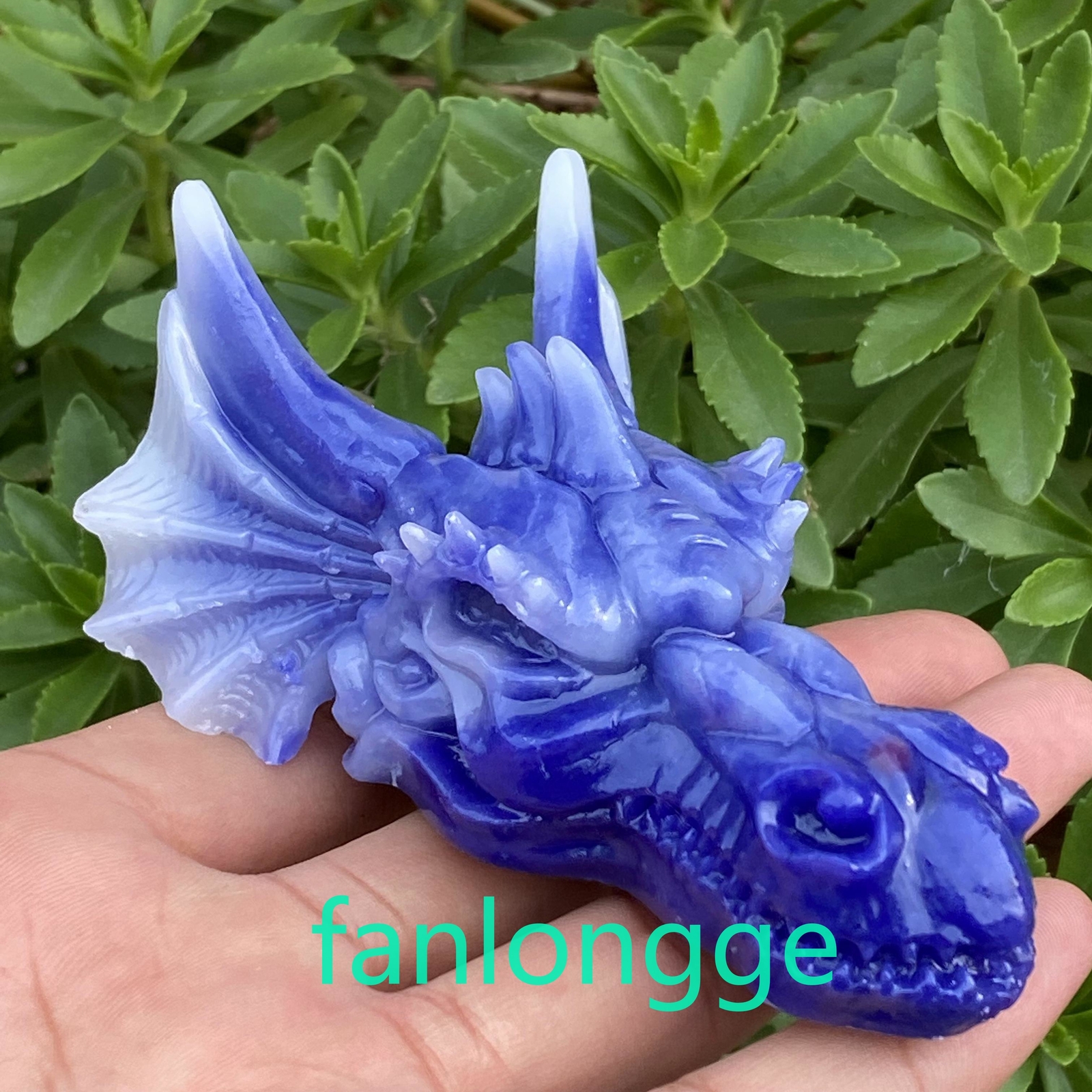 3.5″ Luminous Stone Pink Dragon skull Carved Quartz Crystal Gift Healing 1pc