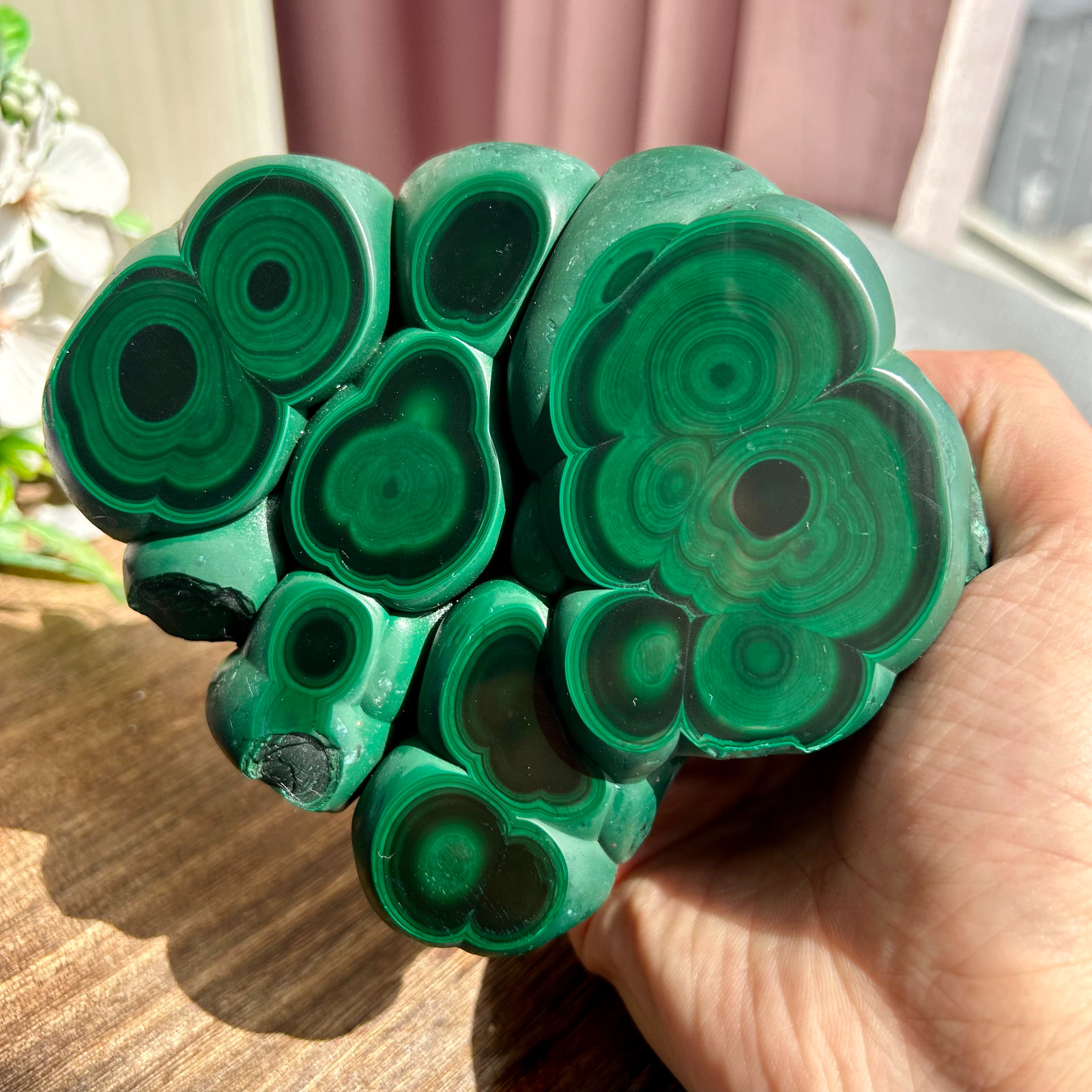 1510g Natural Green Malachite Crystal Rough Mineral specimen healing Decor