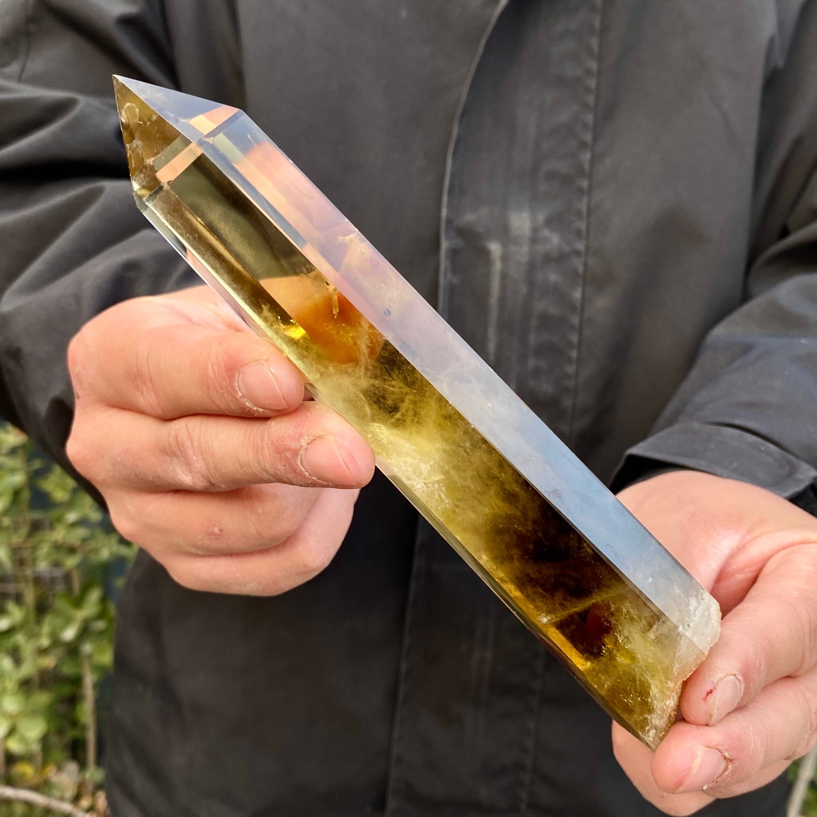 335G Citrine obelisk energy column Reiki healing