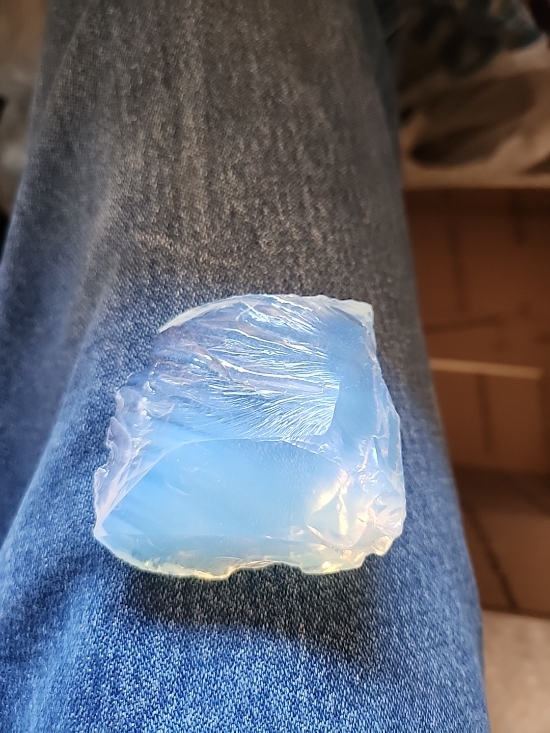 2.5″x 2.75″ ANDARA TRIPLE VORTEX ENERGY MONATOMIC RAW OPALITE CRYSTAL