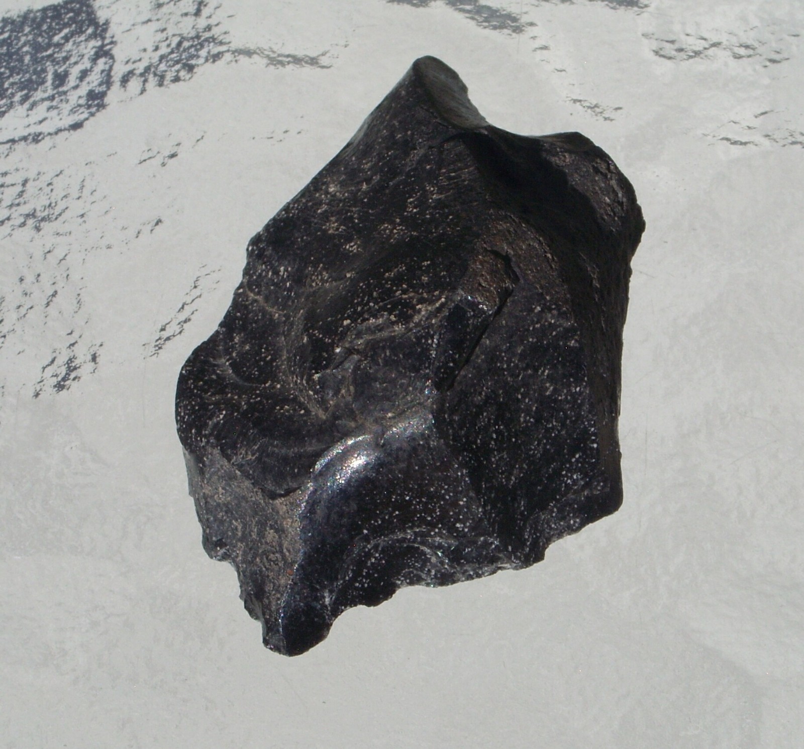 Raw Arizona Black Snowflake Obsidian Free Form Stone Medium 63mm 44 grams
