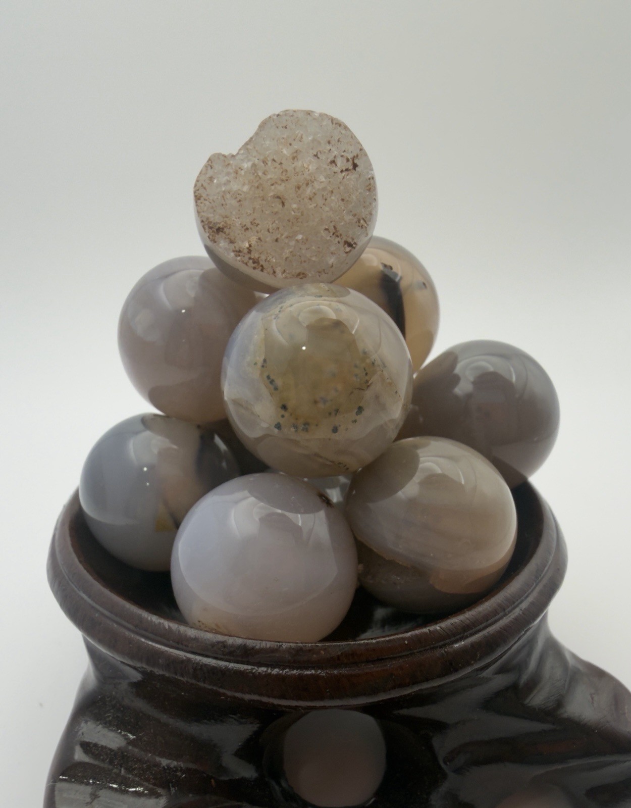 Wholesale Lot – 1 lb Natural Druzy Agate Sphere Crystal Balls Healing Energy