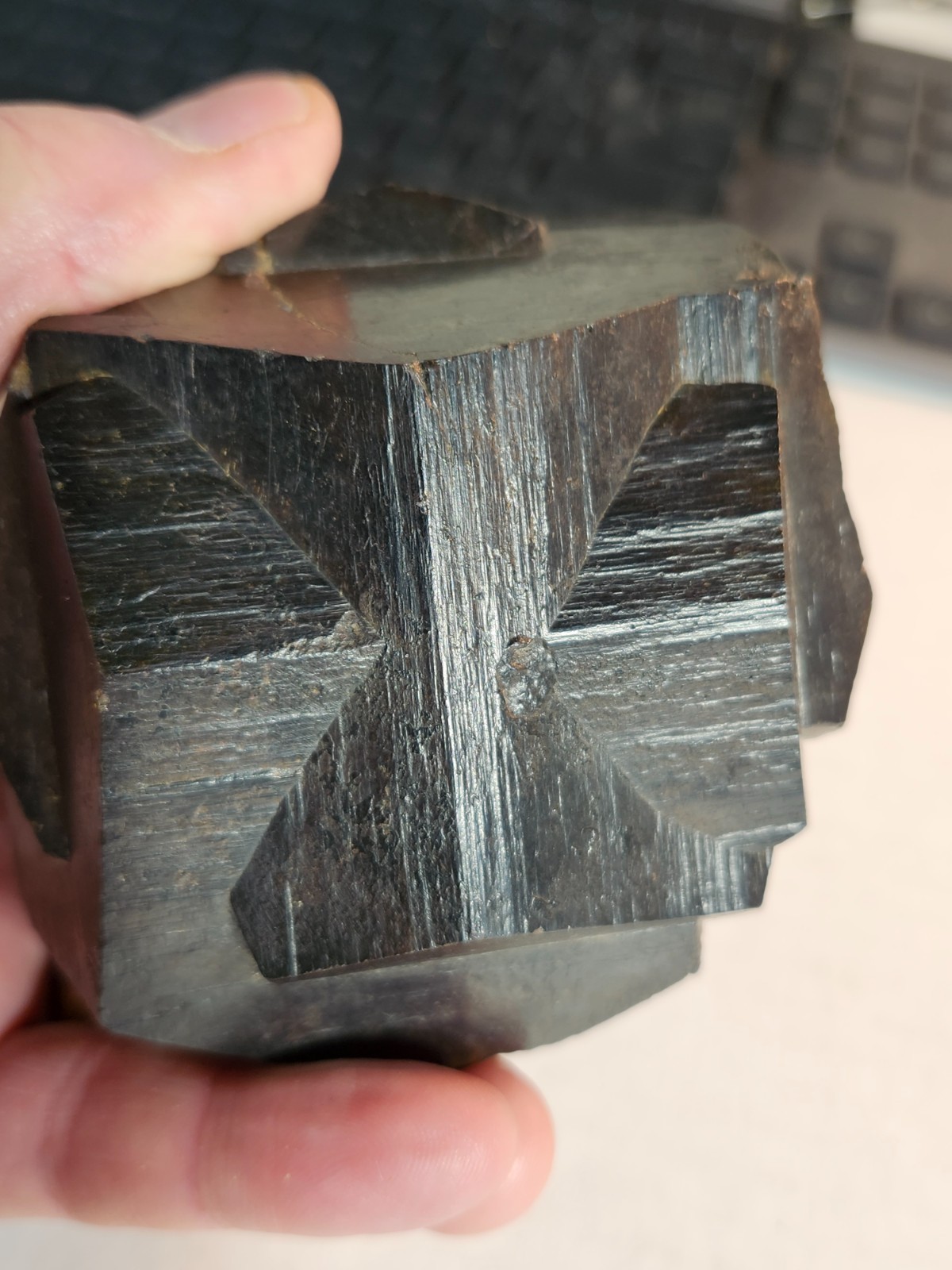 Huge 1 .25 Kilo “Iron Cross” Twinned Pyritohedron, Gachala, Colombia