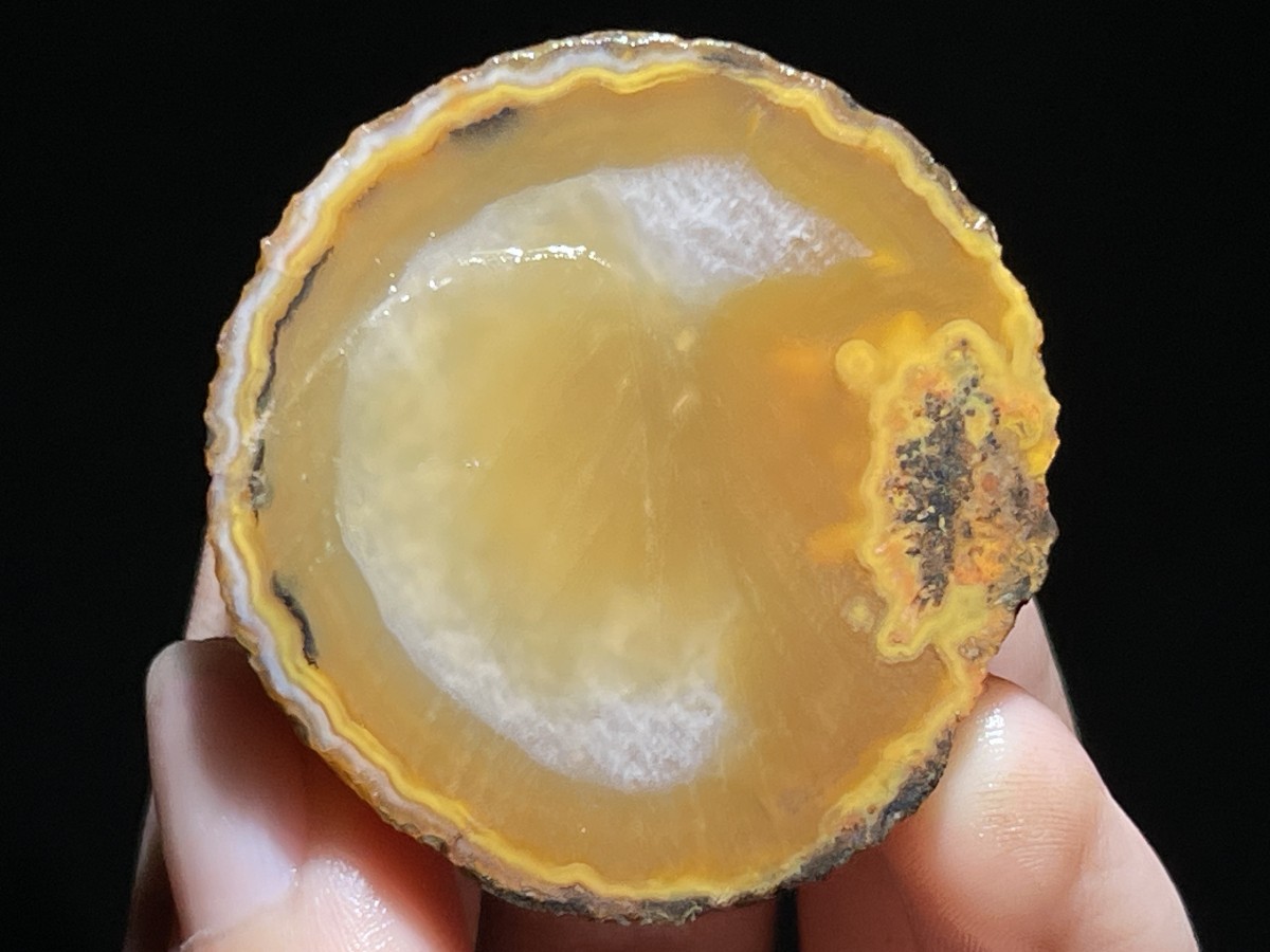 Natural 15 half Rough Chinese Agate crystal geode Achat Nodule Hebei 535g AA5