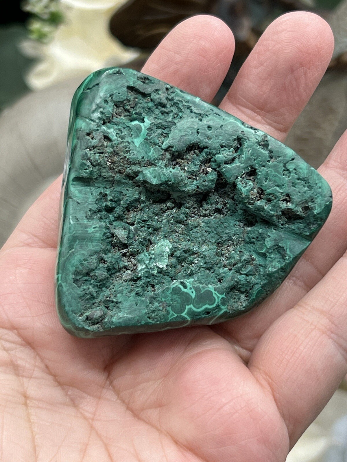 Natural Malachite Chunky Polished Freeforms L@@K Free ship & Gift