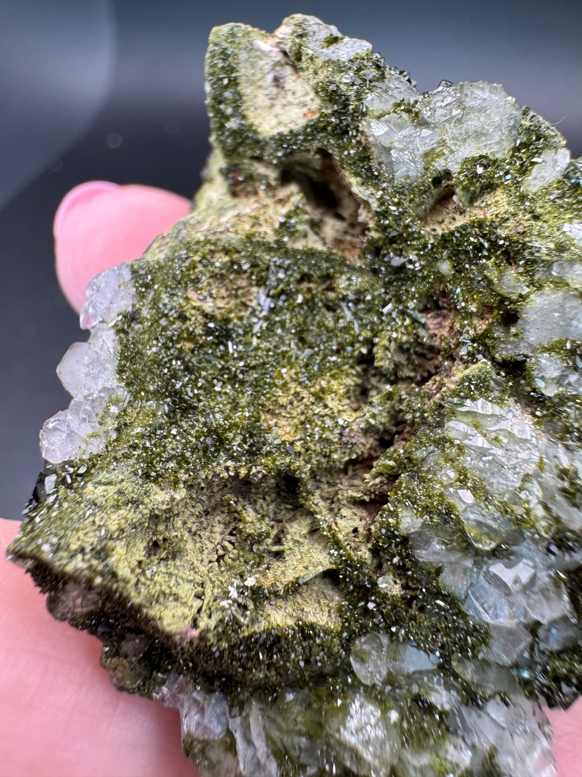 6827 Turkey “Forest” Epidote with Quartz 62g