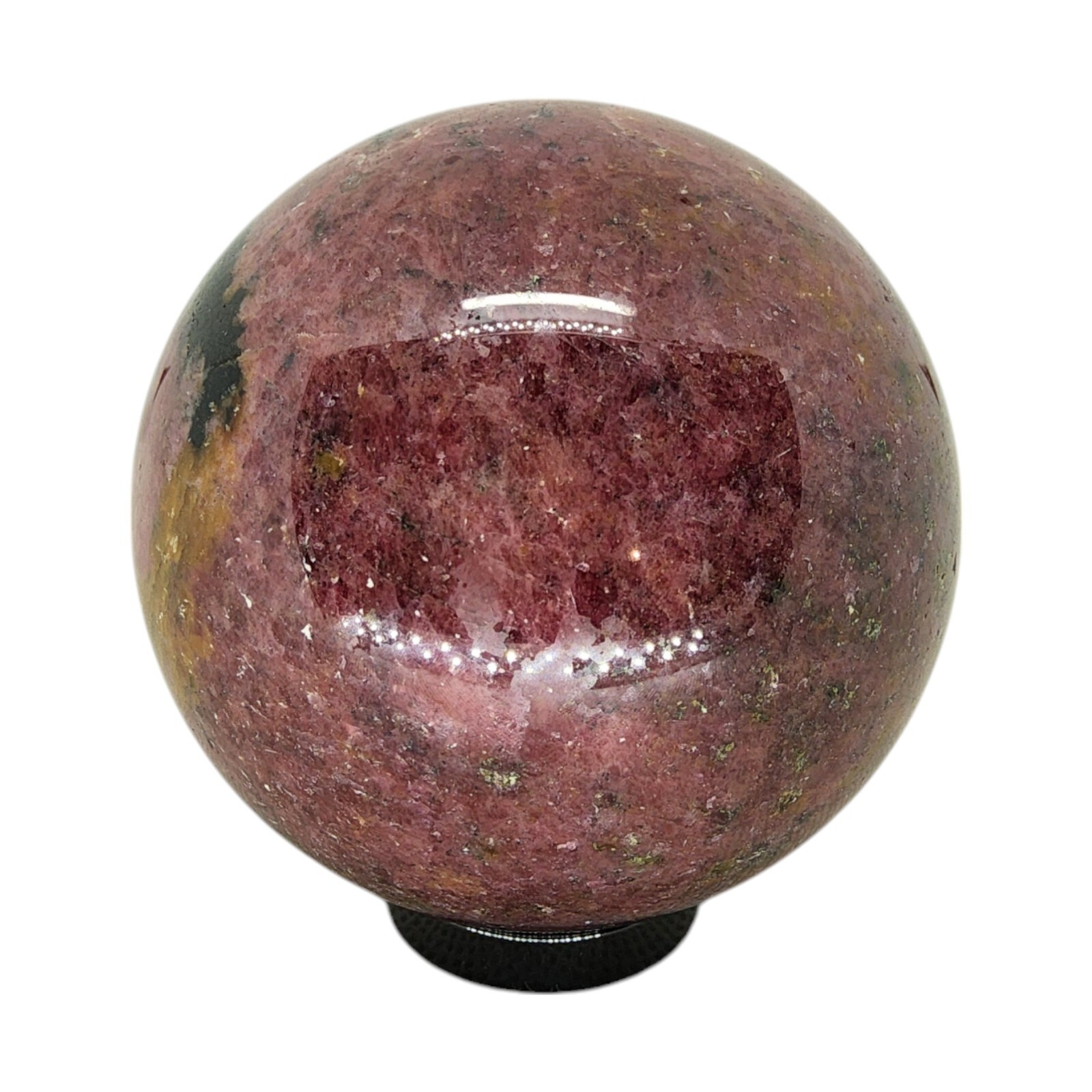 Rhodonite, 2 3/8 in, sphere, ball, display, specimen, #R-3509