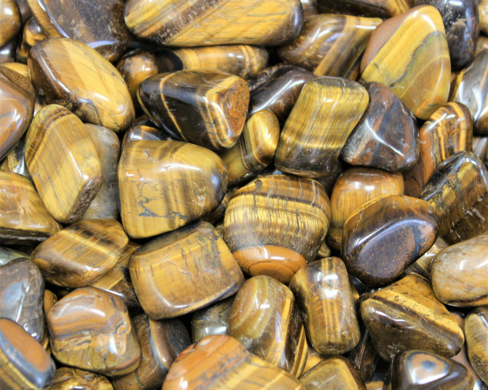 1/4 lb Bulk Lot Gold Tiger Eye Tumbled Stone 4 oz Crystal Healing Reiki