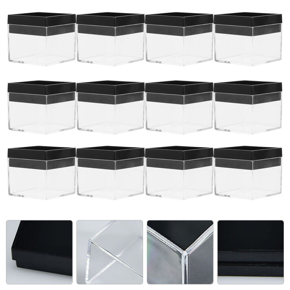 Mineral Display Specimen Box Rectangle Square Display Case Jewelry Organizer USA