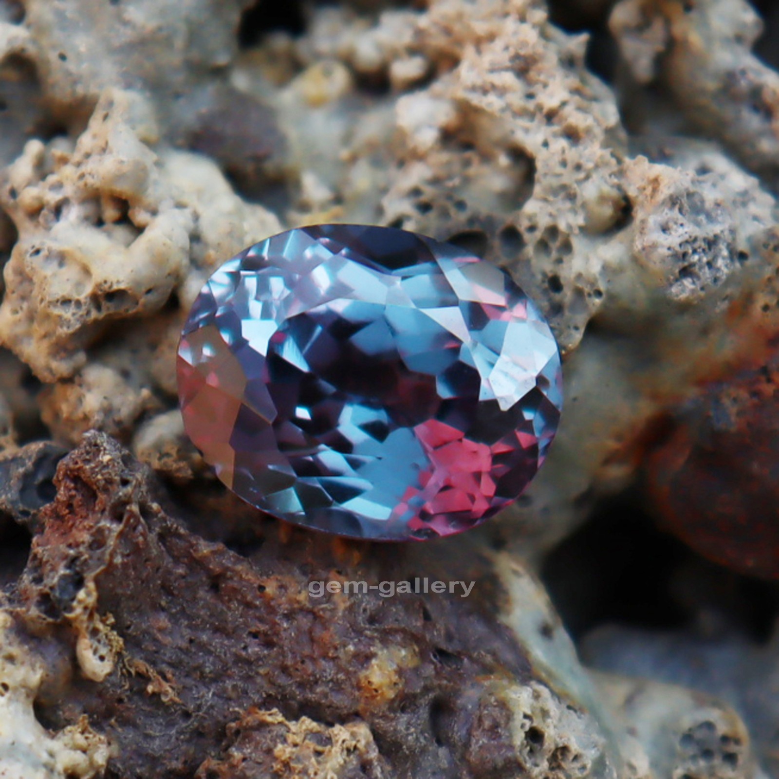 11.45 CT Oval Cut Color Changing Natural Alexandrite Certified Loose Gems