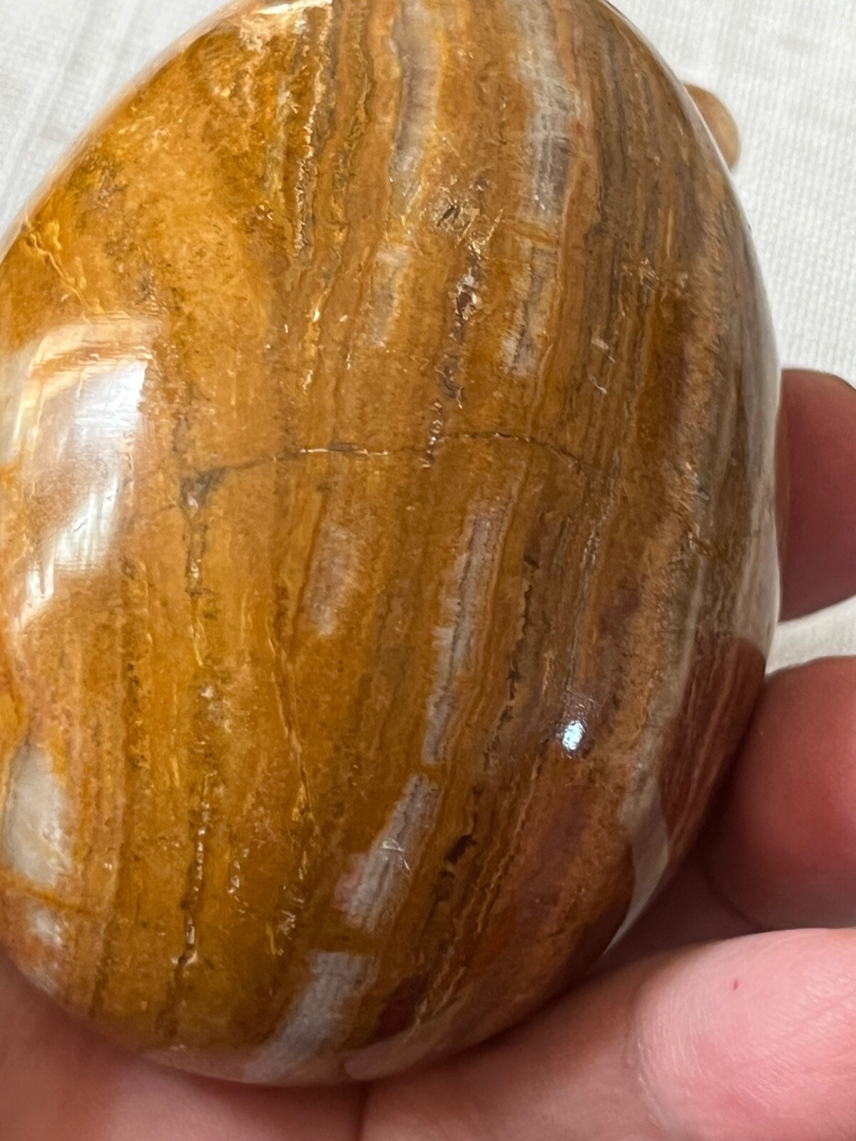 Gold Tripod dragons stand brown and reddish-brown stone Brazilian jasper egg..