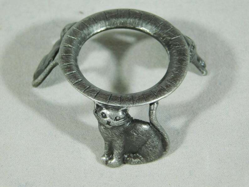 Sphere Display Stand Small Size CAT Design Silver Color