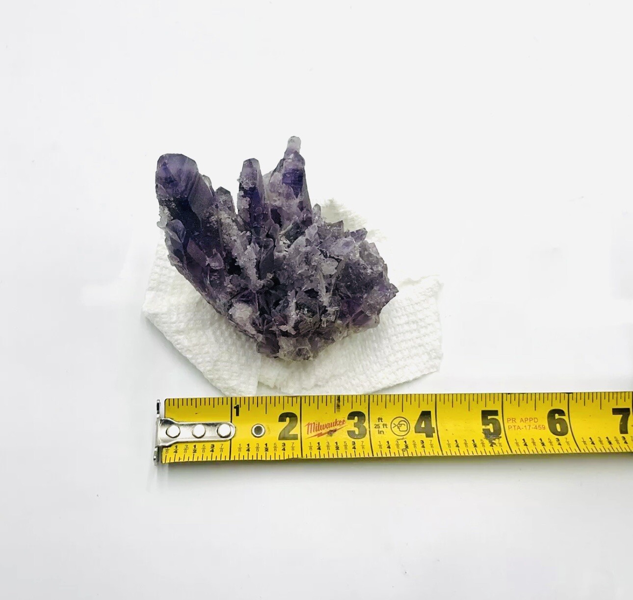 Beautiful Chunk Of Amethyst 3in Tall 3 1/2 Or So Long!! S1