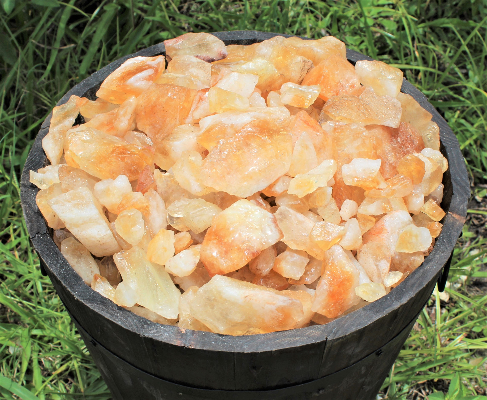 Wholesale Bulk 1/2 lb Lot Raw Rough Citrine Crystals Cabbing Cutting 8oz