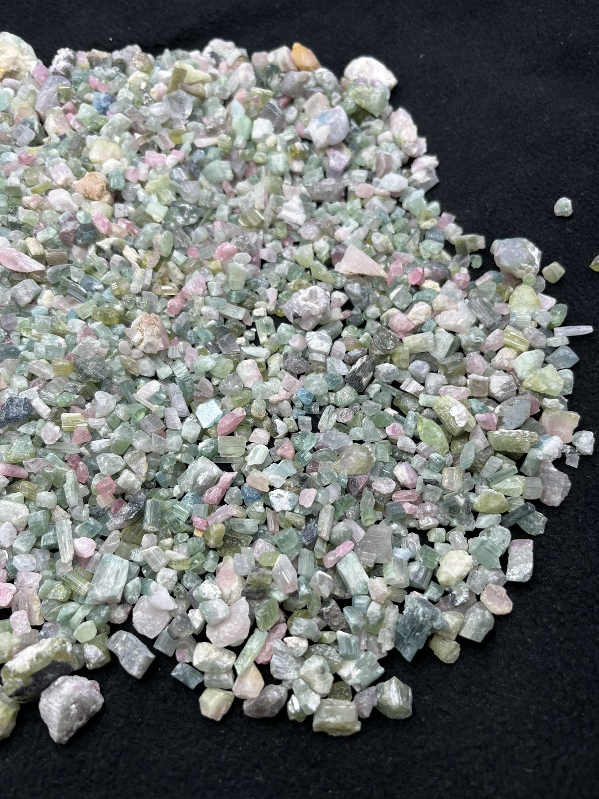 950 grams Natural Beautiful Multicolor Tourmaline Rough Crystals fro Afghanistan