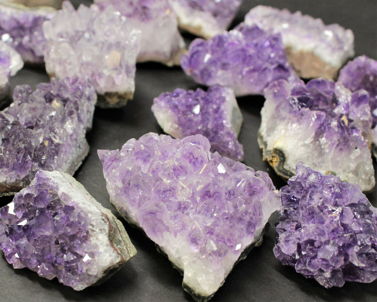 Bulk 1/2 lb Lot Natural Amethyst Crystal Clusters Geodes Gemstone (2 – 3 Pieces)