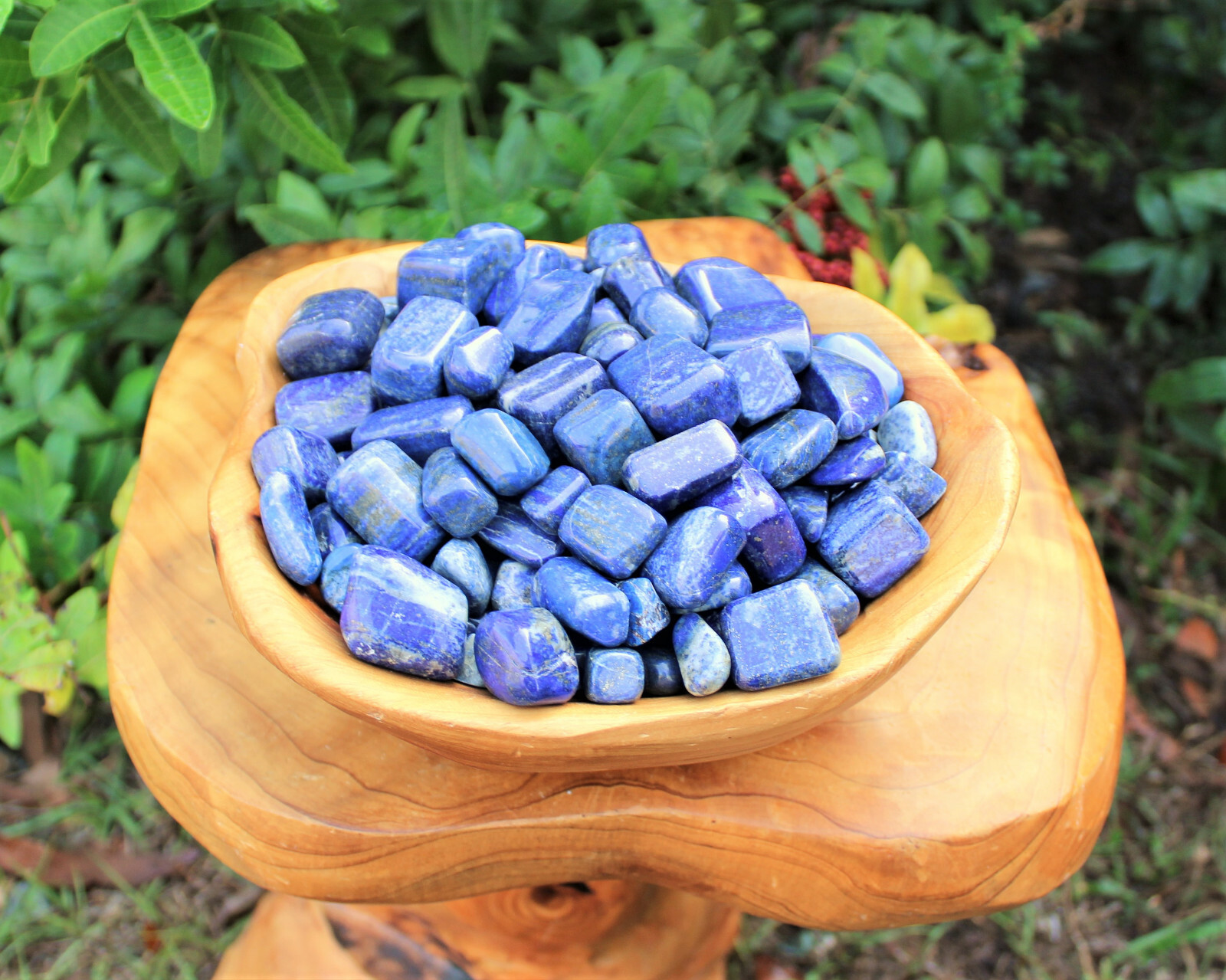Lapis Lazuli Tumbled Stone: 2 Premium ‘A’ Grade Large Tumble Stones