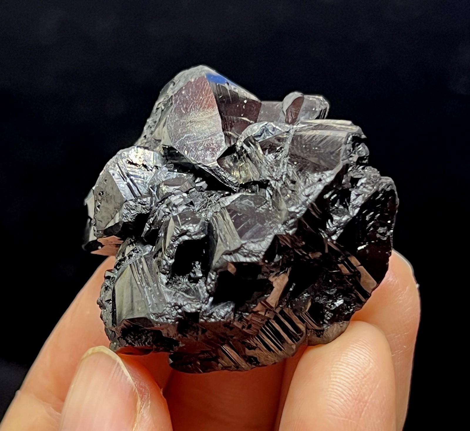 36mm 80g POWERFUL Cassiterite with Muscovite, Natural Mineral Specimen