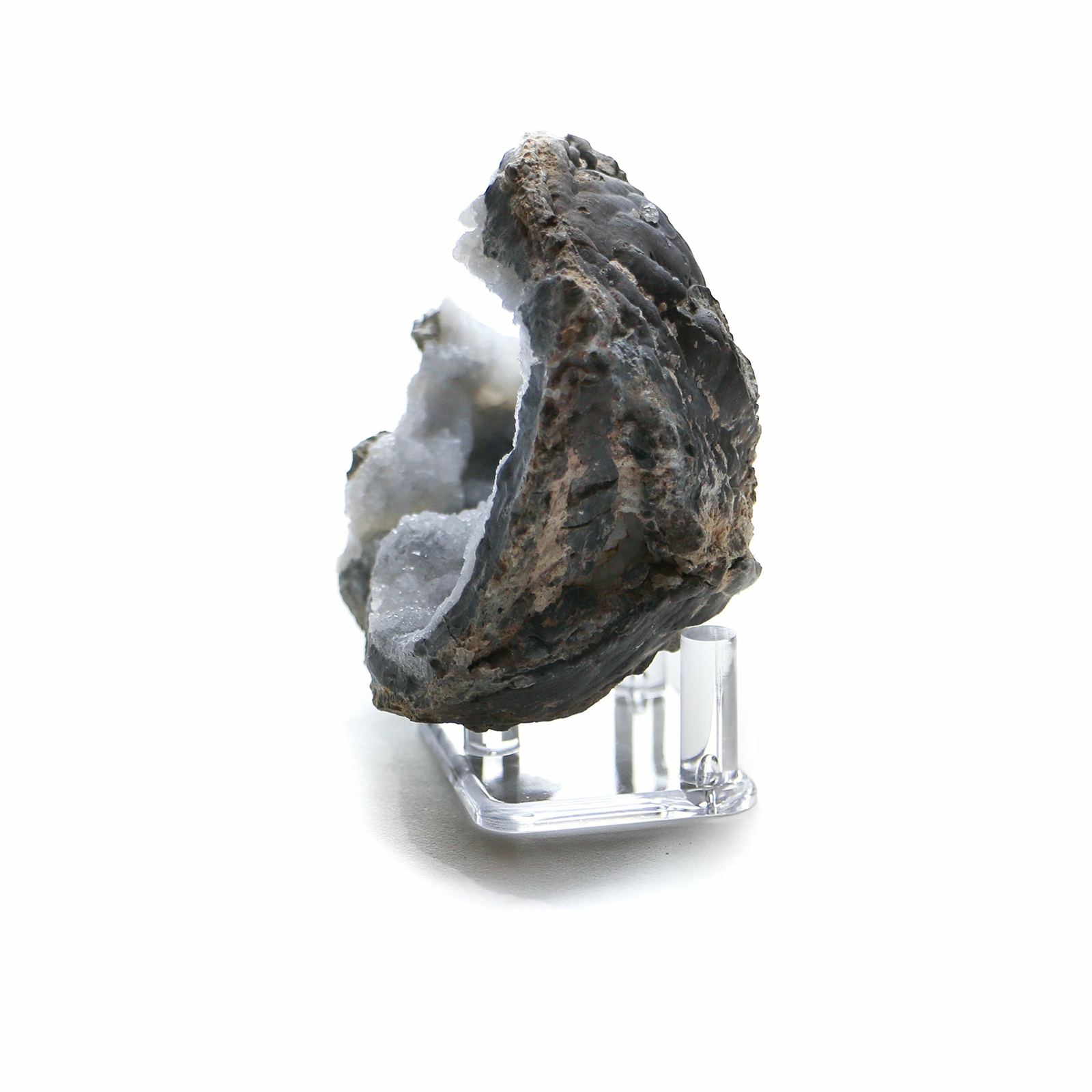 Mineral Geode Fossil Display Stands 2″ Acrylic Three Peg Holders, 3 Pack