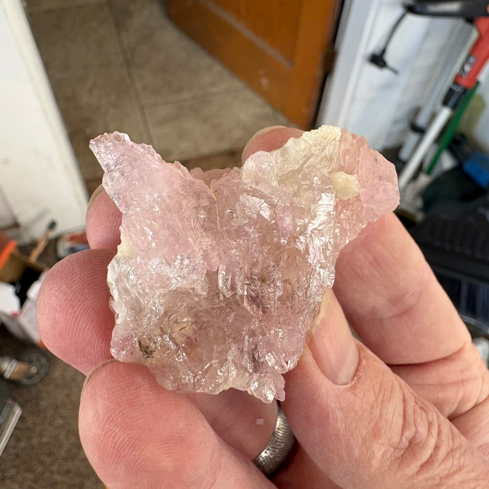 Rose Quartz, crystalline, Taquaral, Itinga, Minas Gerais, Brazil