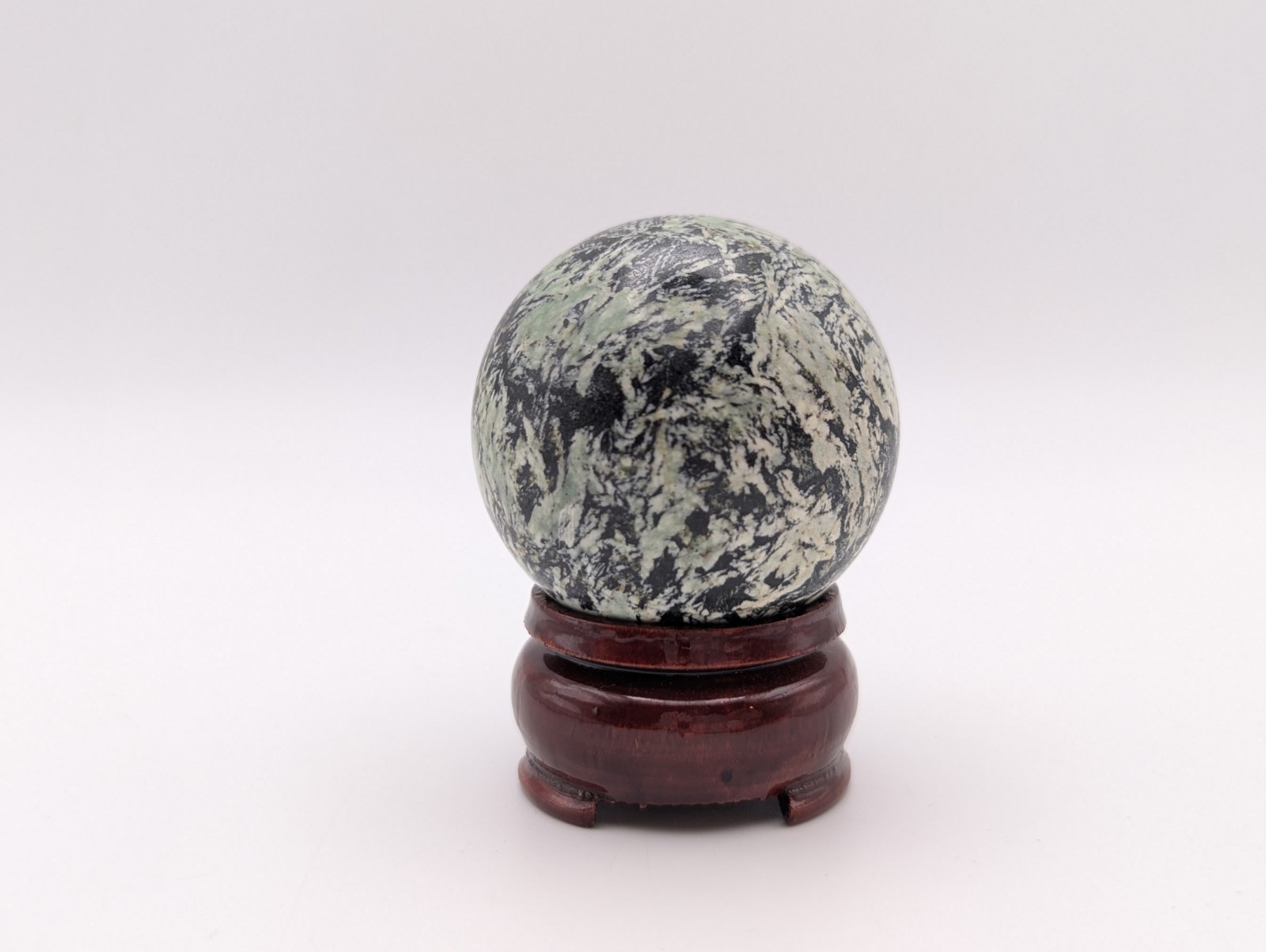 47 mm (1.82) Nice Firework Jasper Sphere Gem Ball & Stand (China) US Seller