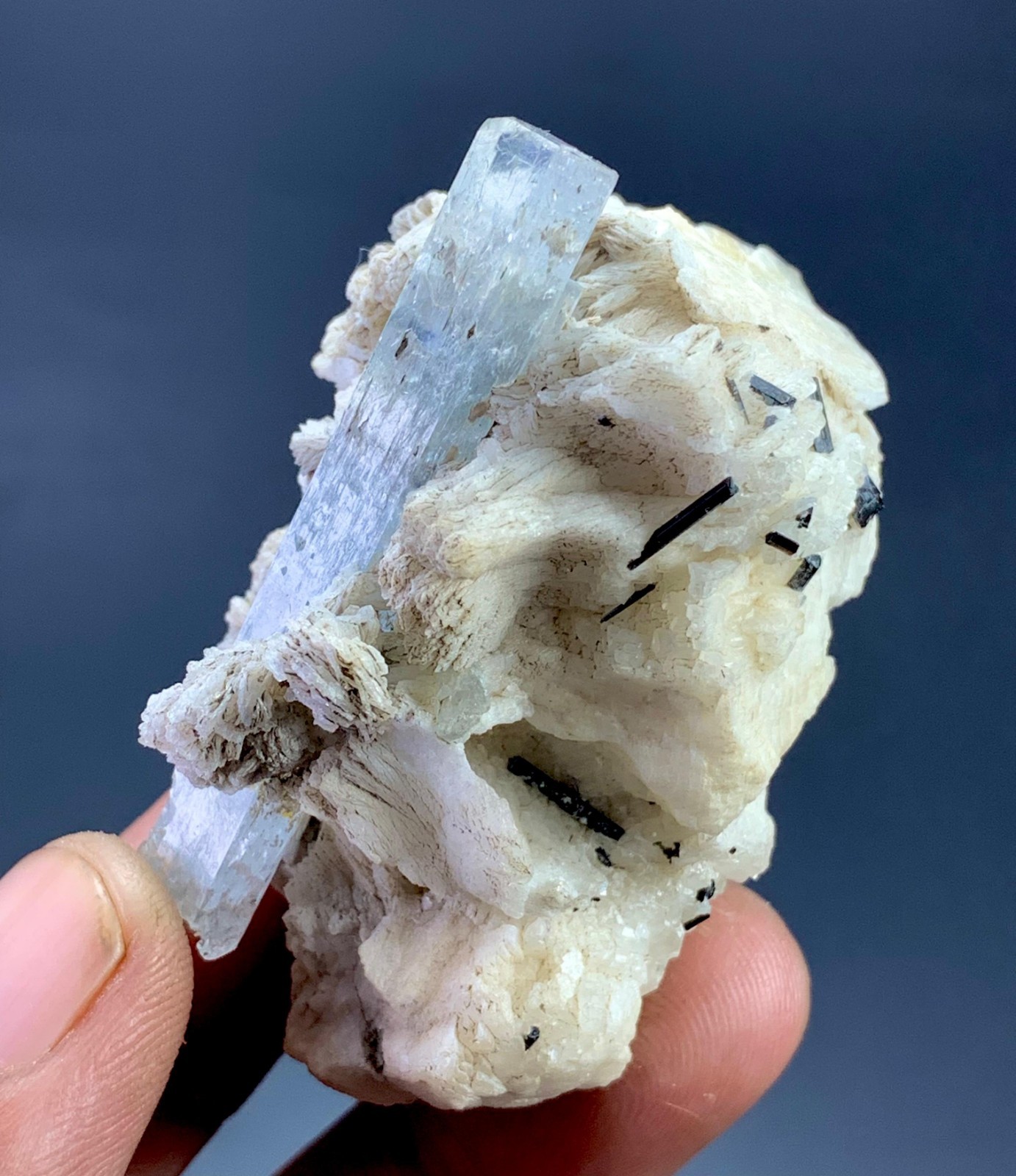 267Carat Top Quality Aquamarine Crystal Specimen From Skardu Pakistan.Rare Color