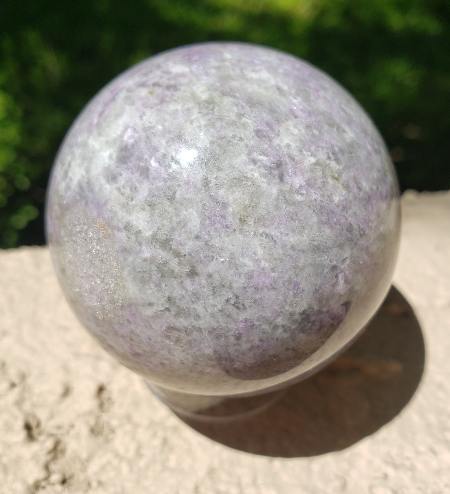 2.15″ Hackmanite Mineral Sphere Orb Ball STRONG UV, 220g or 7.76 oz