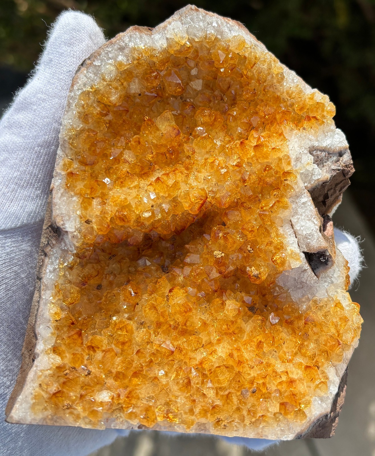 USA SALE 5.3LB LOT 3 CITRINE FREE STANDING SPECIMEN TREATED AMETHYST GOLD GOLDEN