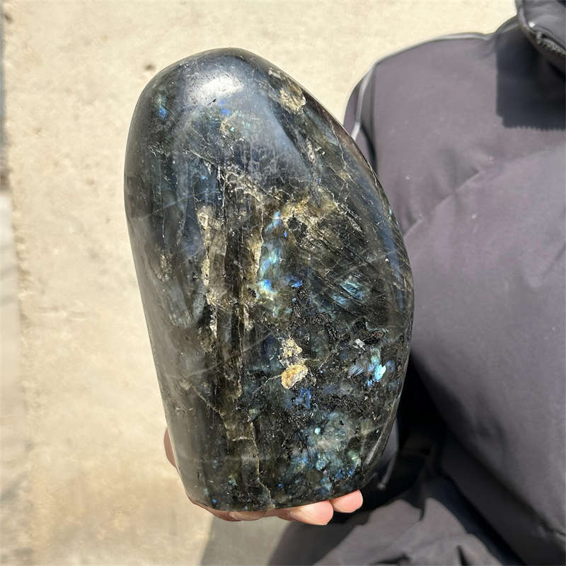 1.8kg Natural Labradorite Quartz Crystal Spectrolite Mineral Reiki healing