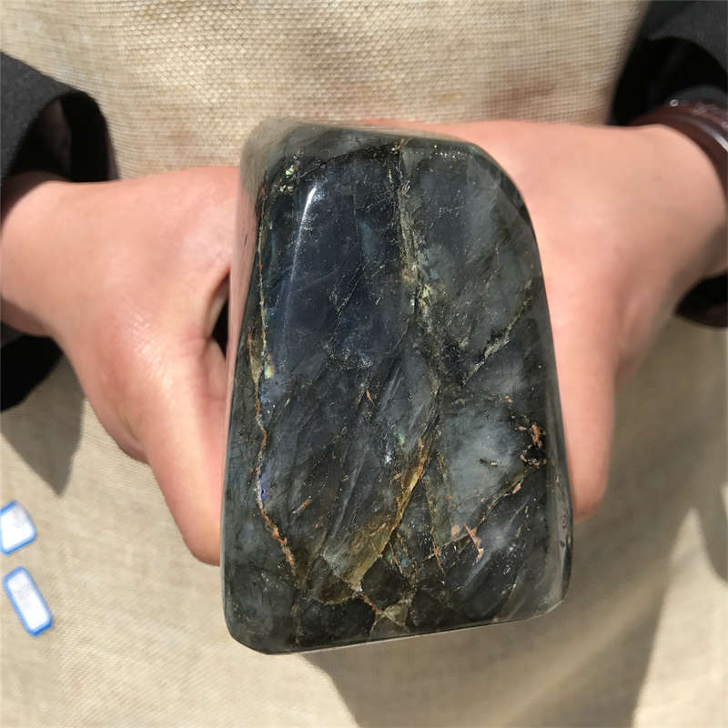 1.21kg Natural Labradorite Quartz Crystal Spectrolite Mineral Reiki healing