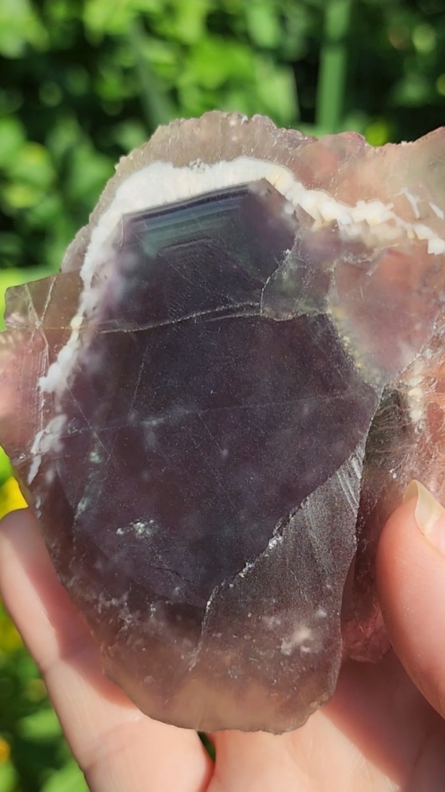 ✨️Terraced tricolor fluorite with chevron zoning Qinglong Mine, China✨️