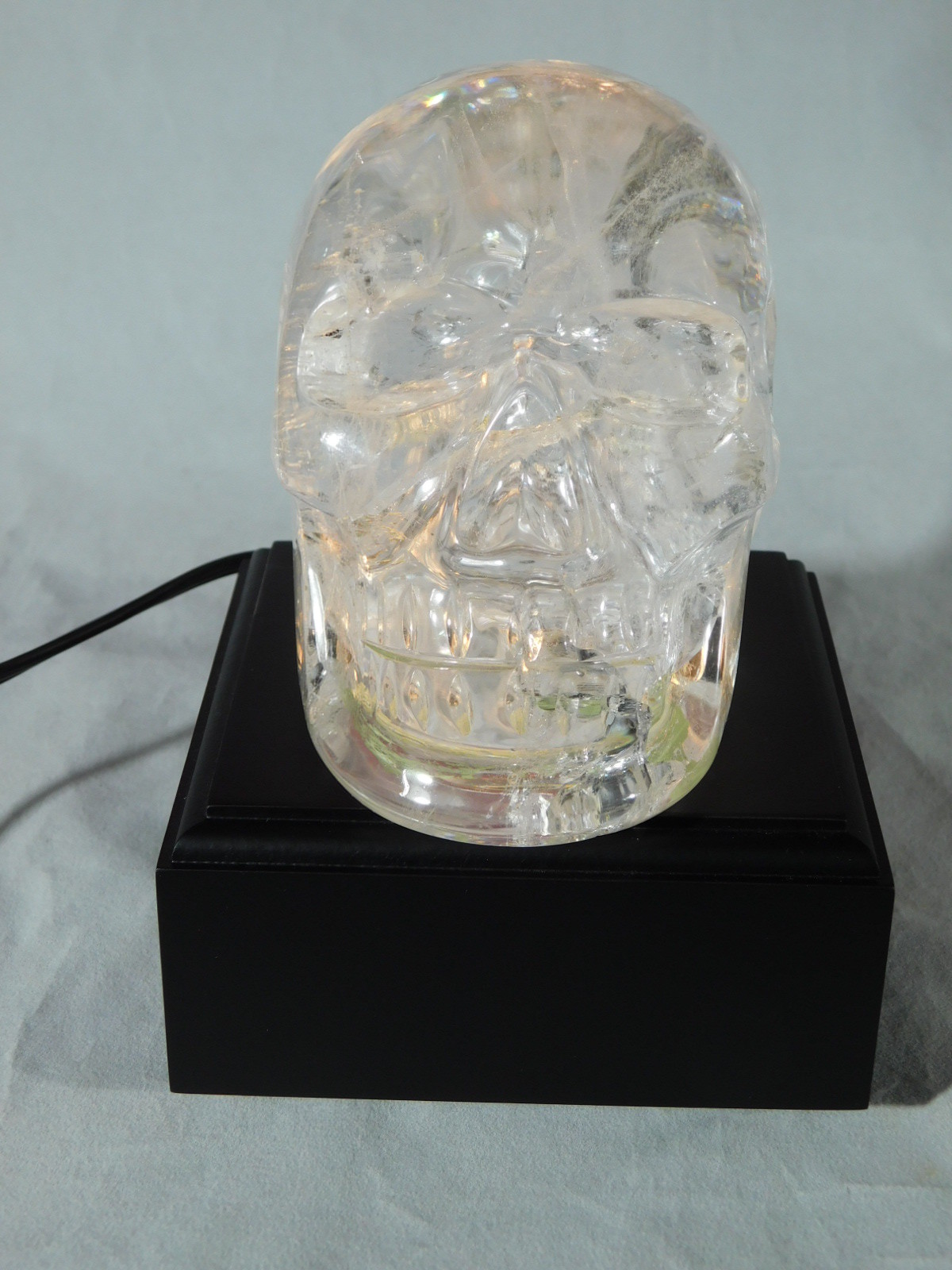Display Stand LIGHTED Black Square Design Medium Size