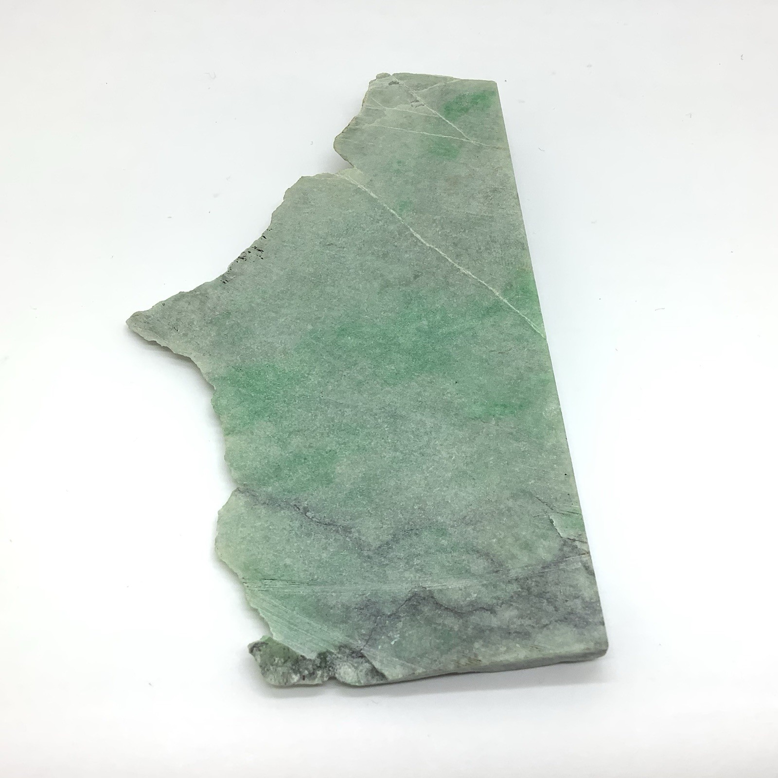 Siberian Jade Slab Green Jadeite Jade Stone Polar Urals Siberia Russia 141g