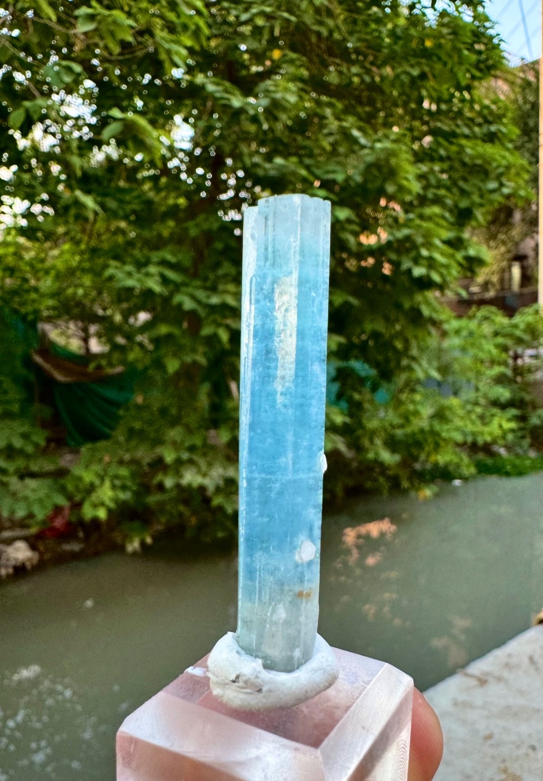 Natural Rich Blue Aquamarine Crystal , Shigar Valley , Skrdu @ Mineral Specimens