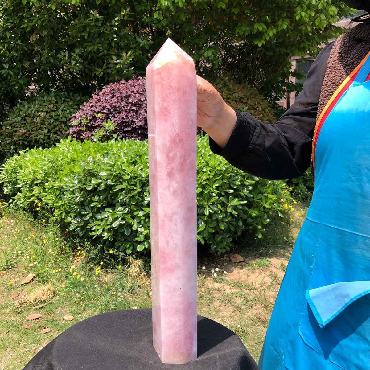 10.09LB Large Natural Powder Crystal Column Wand Obelisk Mineral Healing 5050
