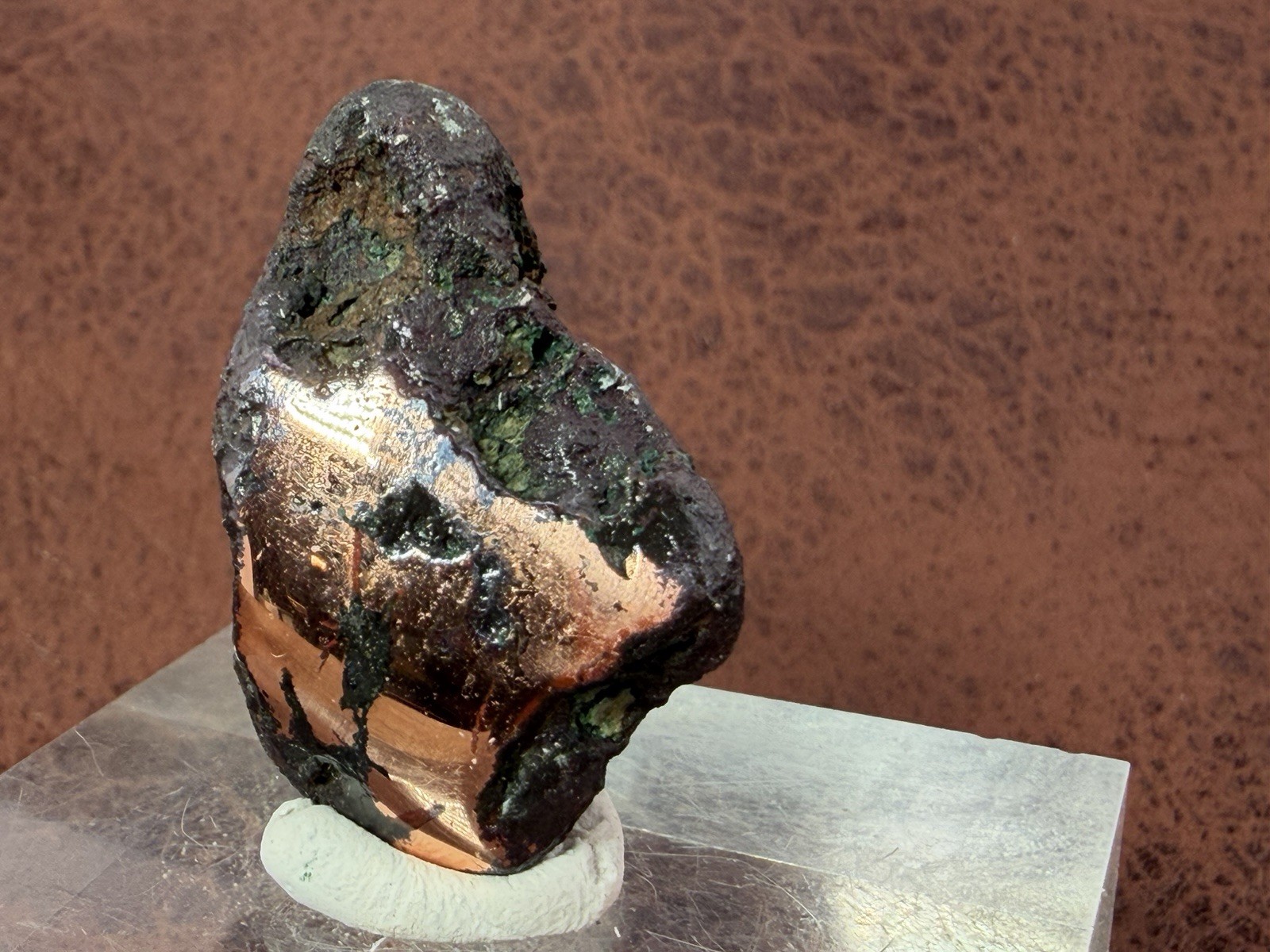 Natural Oxidized Green Glacial Float Copper with Buffed Finish, Michigan 28.3 g
