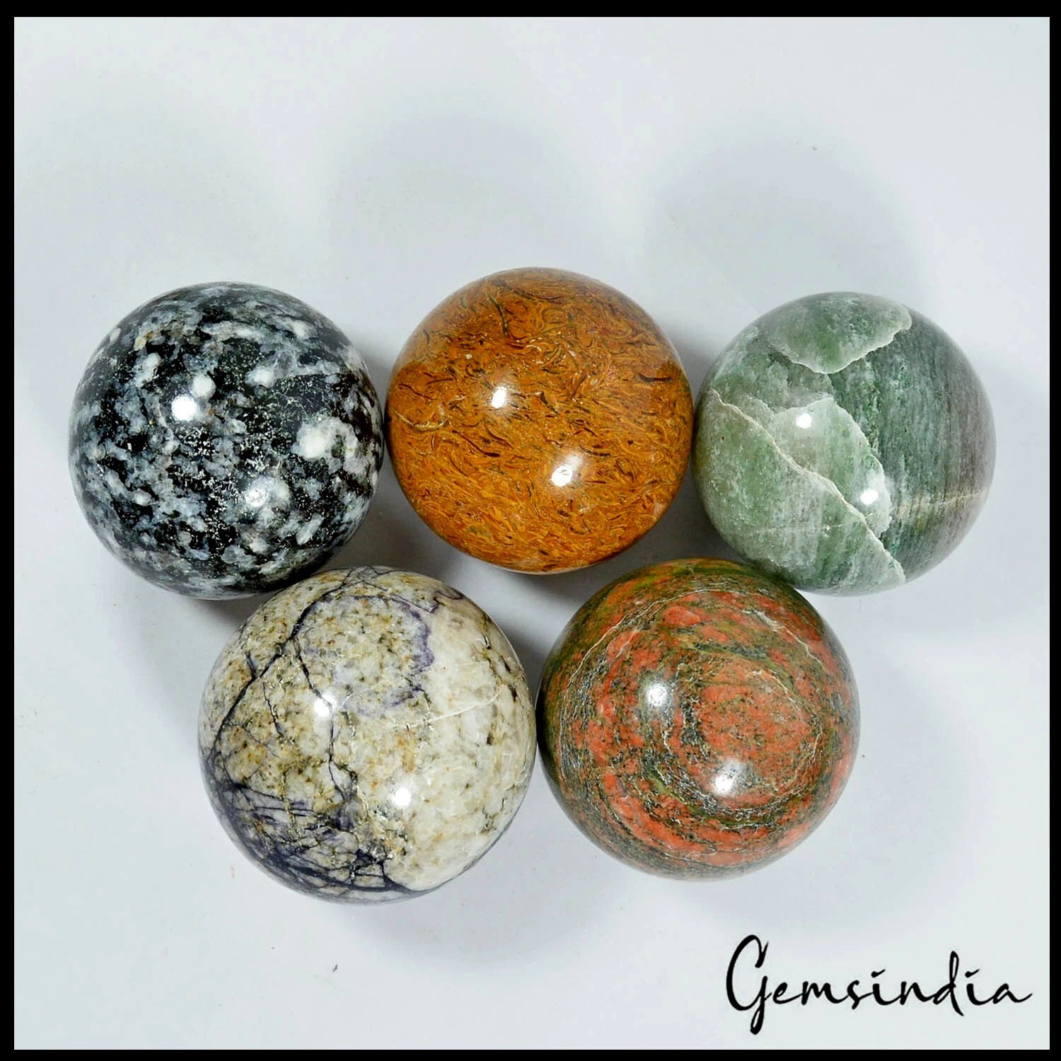 5035 Ct Natural Untreated Multi Gems Healing Crystal Mineral Sphere With Stand