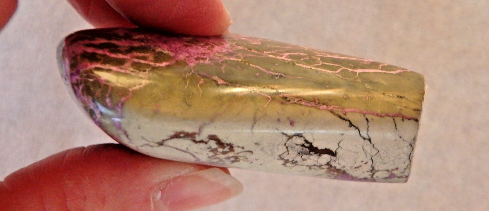 Crystal 💜 Stichtite free form 61.9 grams Polished & Vibrant