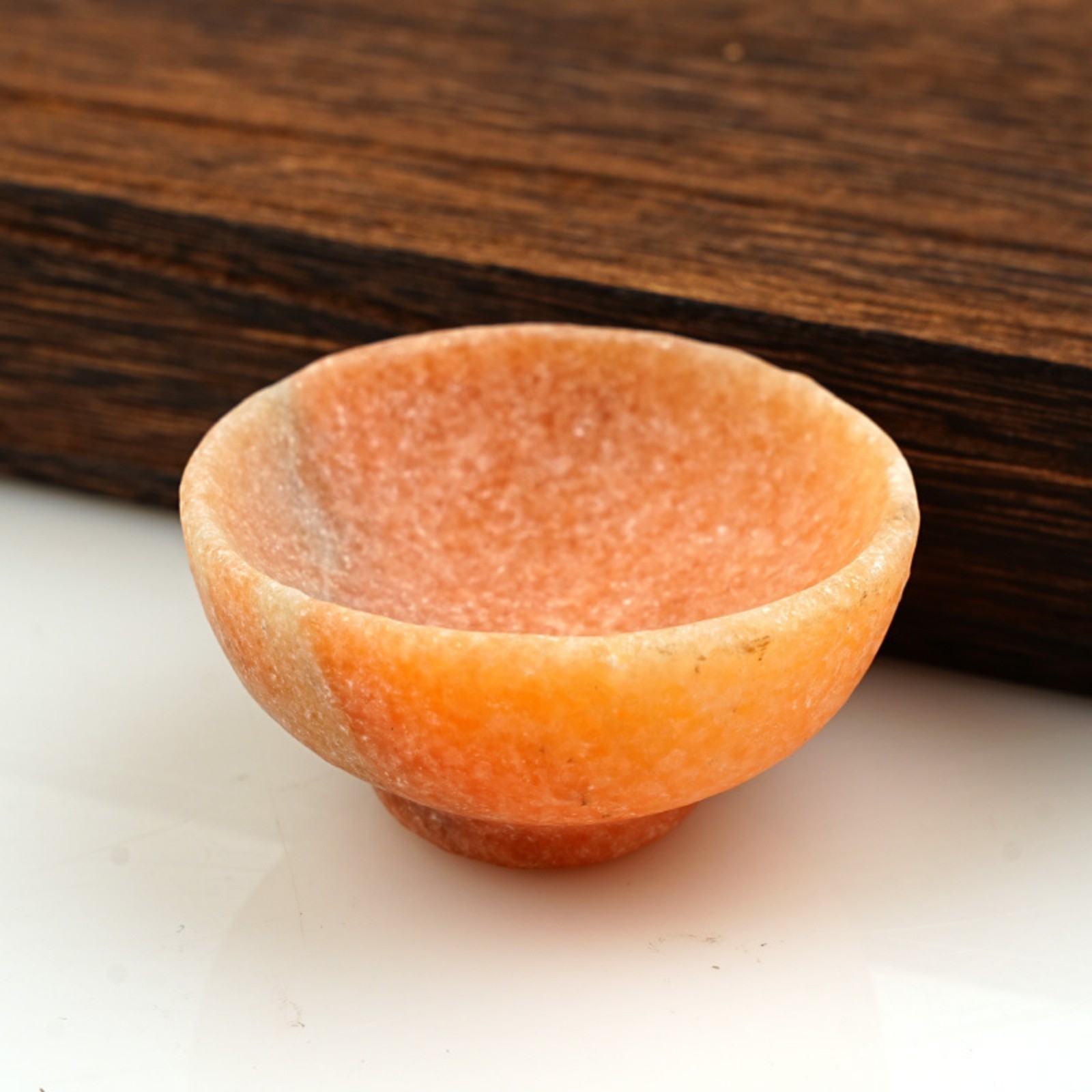 Natural Crystal Stone Bowl Hand-Carved Gemstone Mini Dish Home Decoration Gift