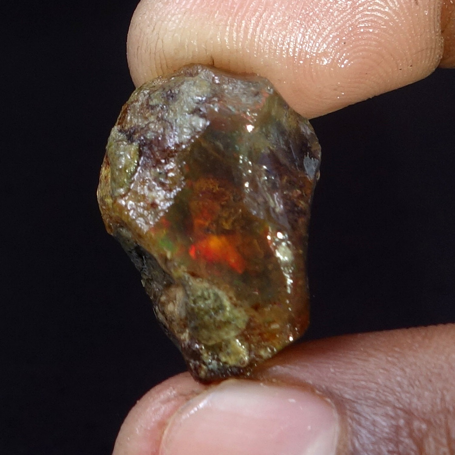 Opal Natural Ethiopian Loose Rough Raw Opal Gemstone Multi Fire Oil Rough 25 CT