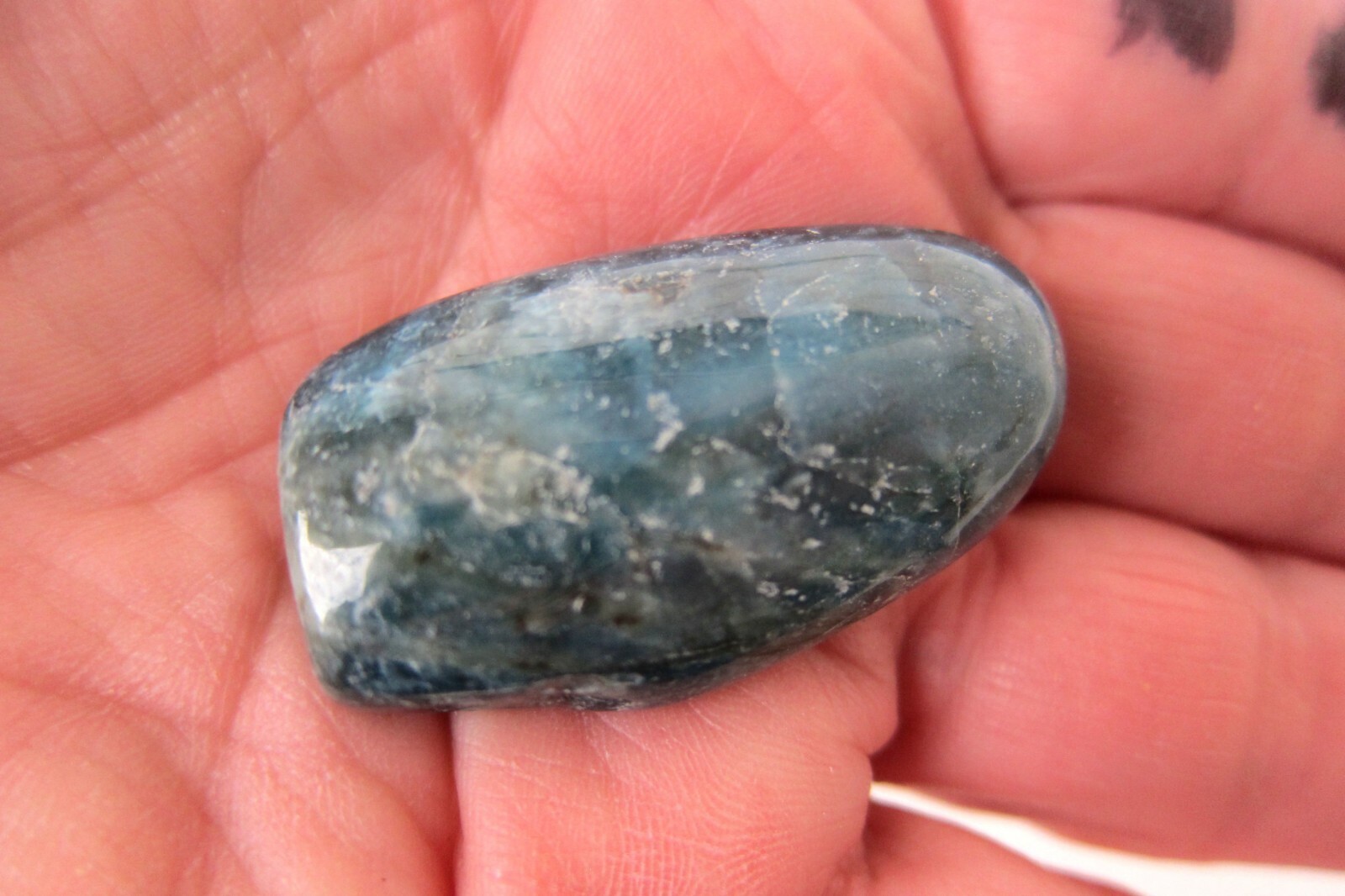 Dianite Palm Stone 38mm 18.7 grams Princess Diana Healing Crystal Ancient Wisdom