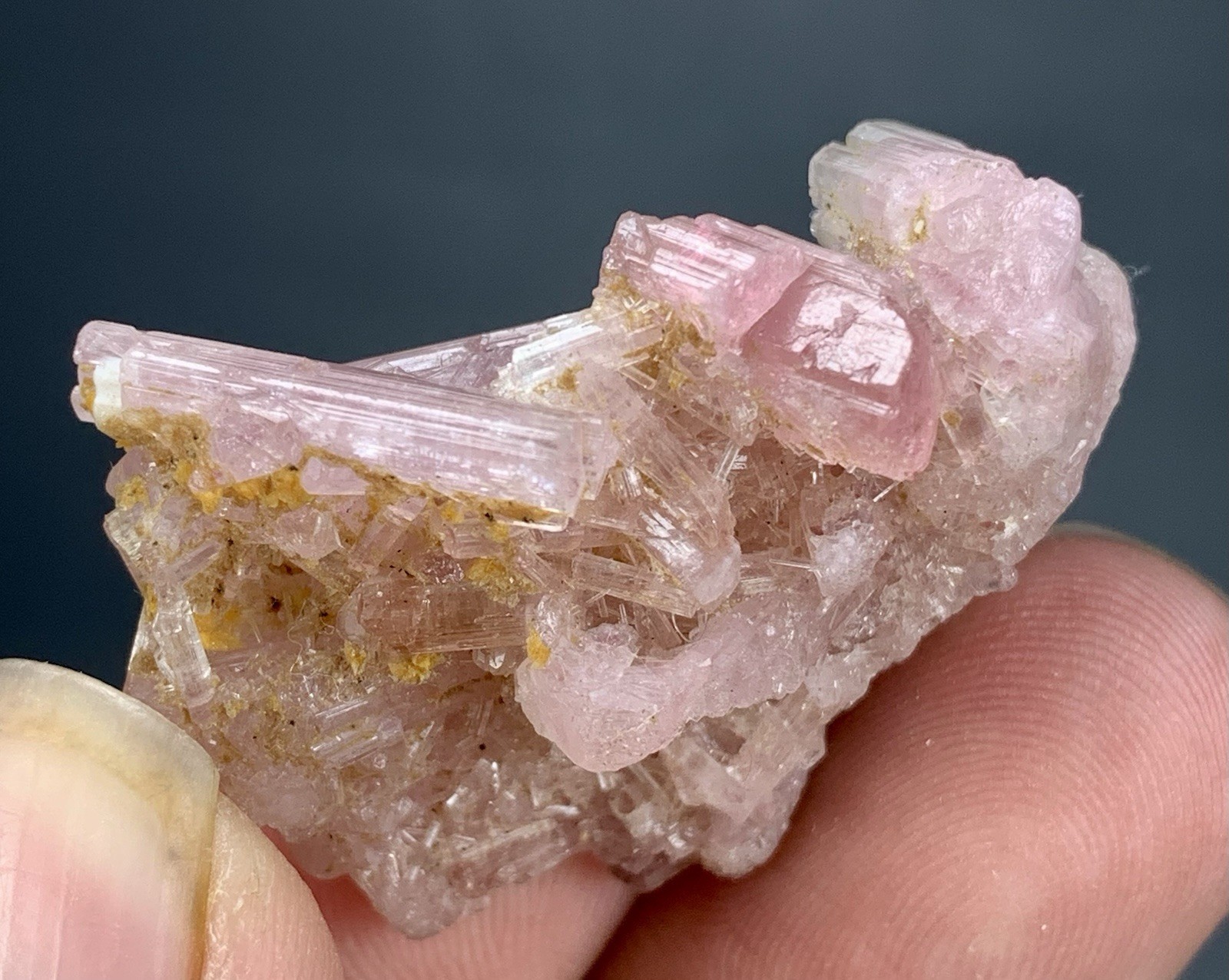 83 Cts Bunch Of Tourmaline Crystal Specimen From Afghanistan.