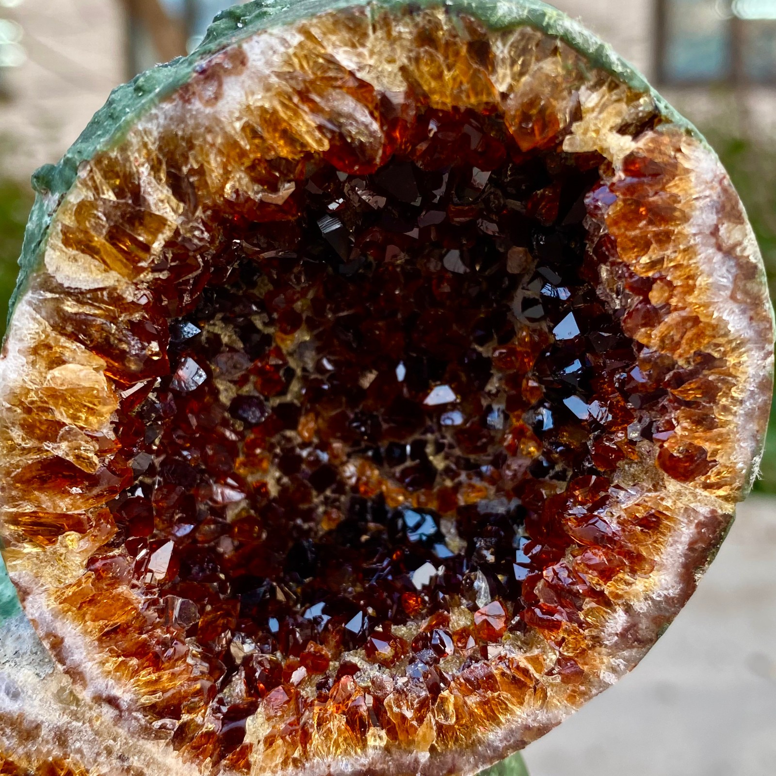 9.72LB Natural citrine cave citrine cluster dinosaur specimen Reiki