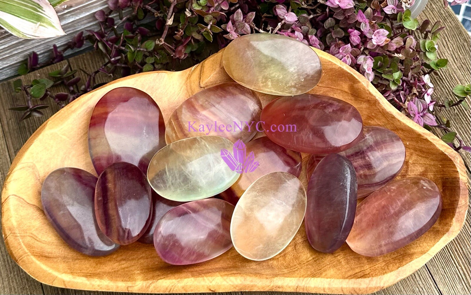 Wholesale Lot 2 Lbs Natural Fluorite Palm Stone Crystal Healing