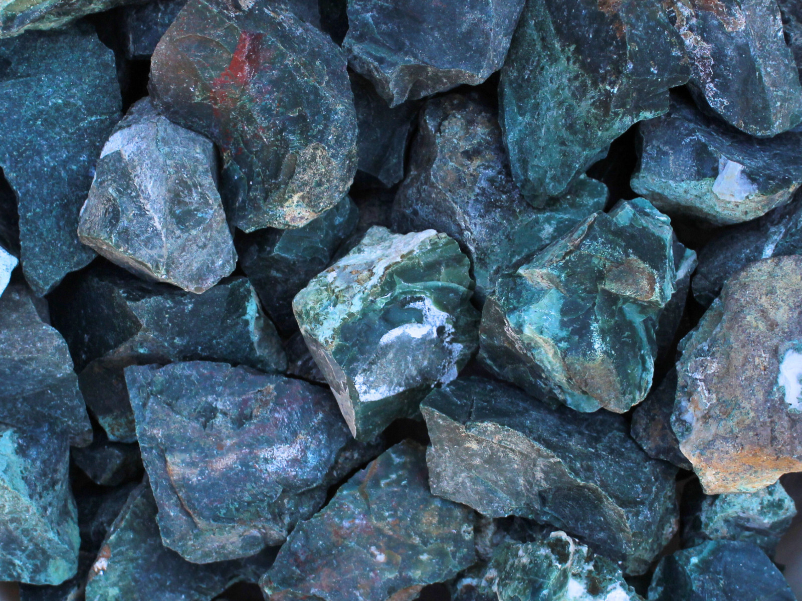 Green Bloodstone – Rough Rocks for Tumbling – Bulk Wholesale 1LB options