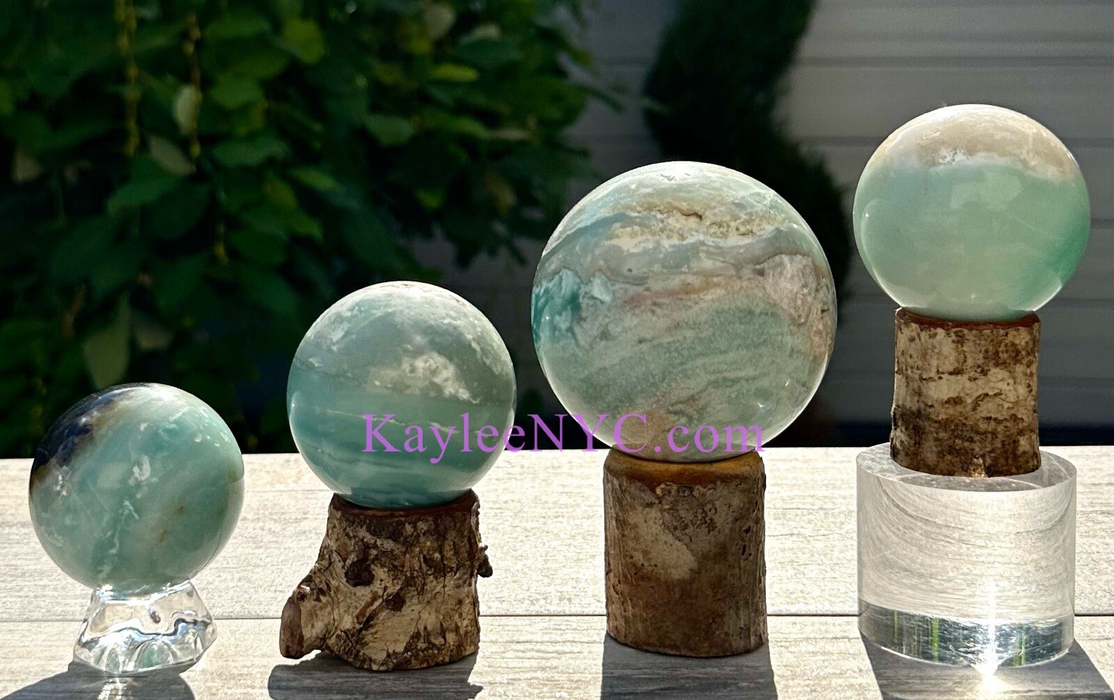Wholesale Lot 4-5 Pcs Natural Amazonite Sphere Crystal Healing Energy