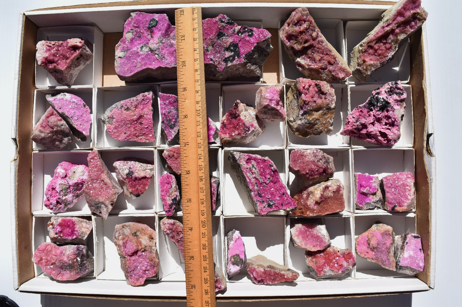 WHOLESALE Cobaltoan Calcite from Congo 3 kg 35 pieces # 5761