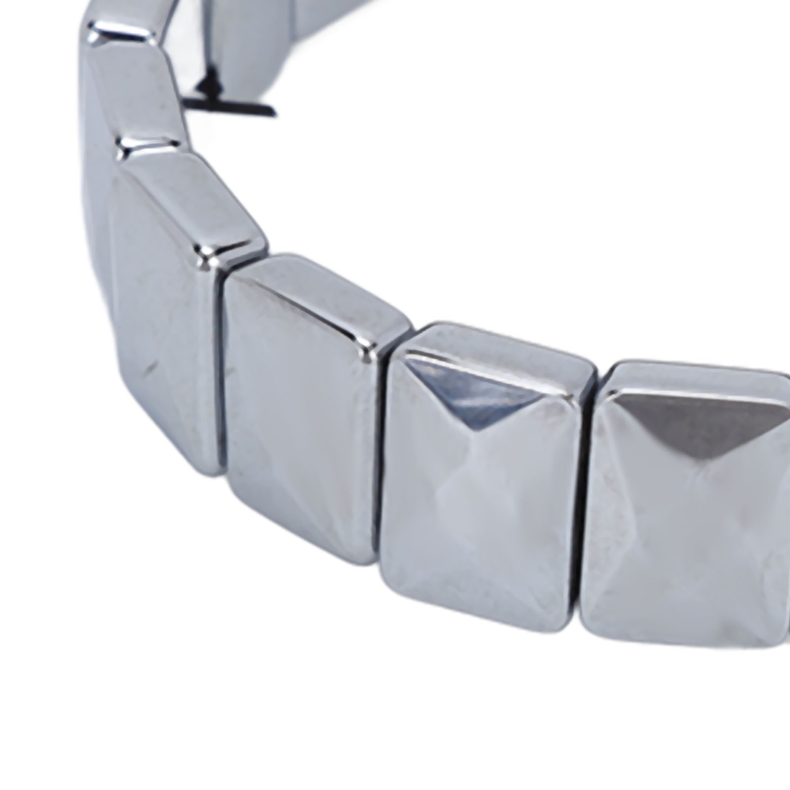 Terahertz Stone Bracelet Faceted Rectangle Pain Relief Bracelet For
