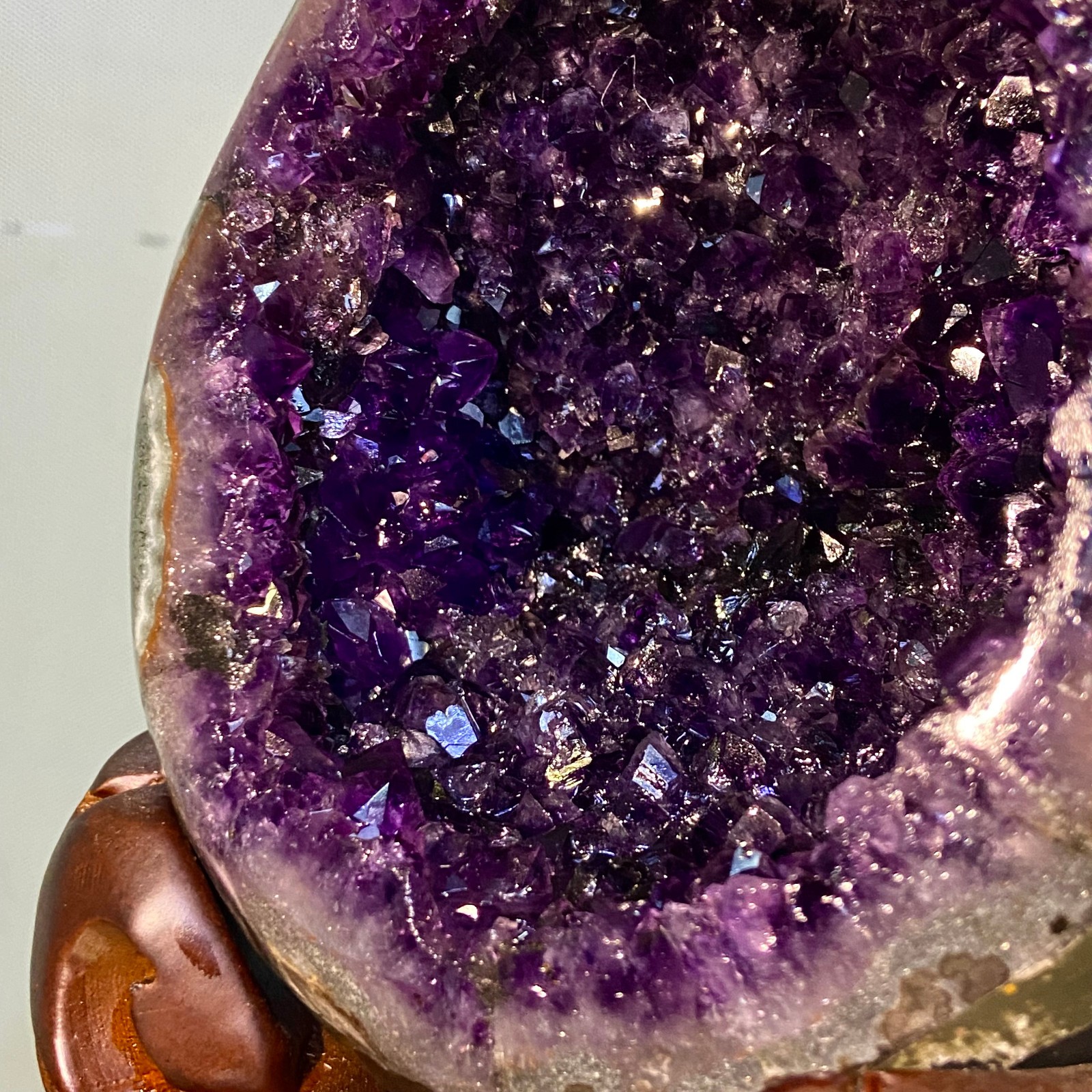 8.26LB Natural amethyst Dinosaur egg Quartz Crystal specimen healing