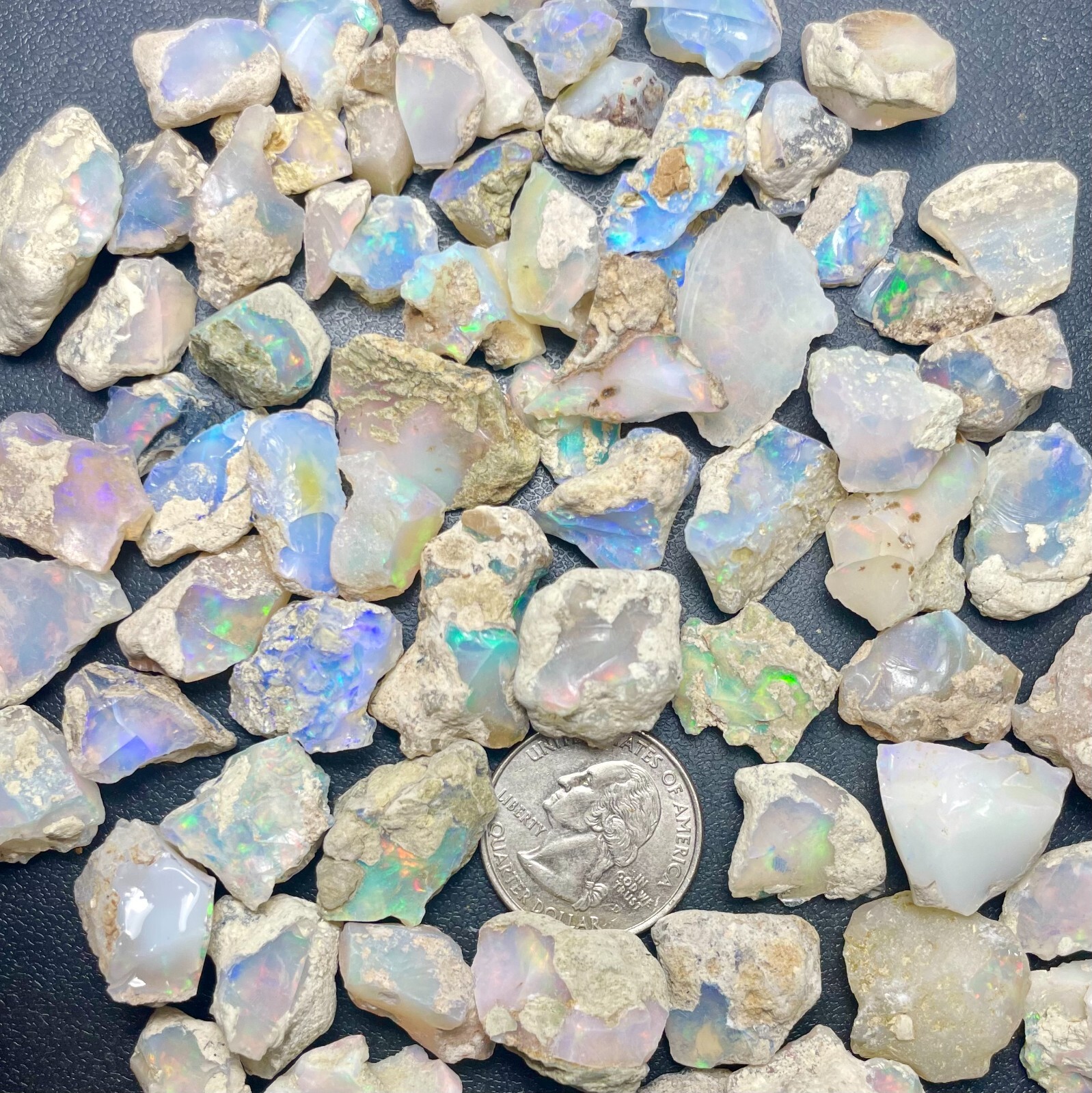 Natural Ethiopian Welo Opal Rough Bulk 5-15ct As Low As $1.60/gram US SELLER